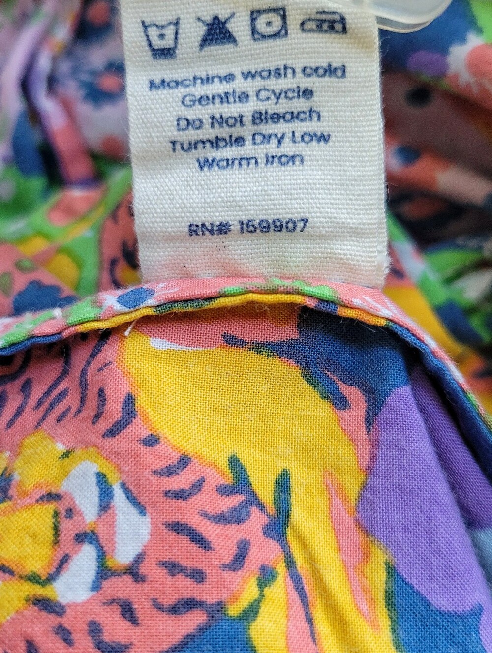 Printfresh Pajamas Flower Power Cotton Short Sleeve Cropped Floral Lion Size M - Picture 11 of 11